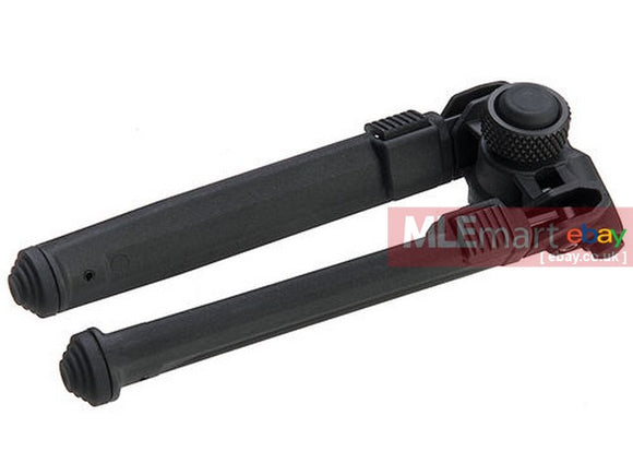 GK Tactical MG Style Adjustable Polymer Bipod for M-Lok - Black - MLEmart.com