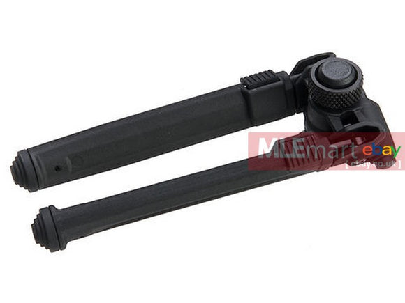 GK Tactical MG Style Adjustable Polymer Bipod for Keymod - Black - MLEmart.com