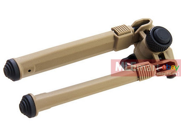 GK Tactical MG Style Adjustable Polymer Bipod for M-Lok - DE - MLEmart.com