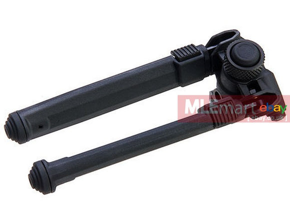 GK Tactical MG Style Adjustable Polymer Bipod for 1913 Picatinny Rail - BK - MLEmart.com