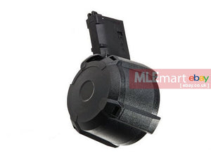 GK Tactical 400rds Drum Magazine for Tokyo Marui MWS M4 GBBR - Black - MLEmart.com