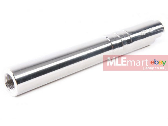 GK Tactical Stainless Steel Outer Barrel for Tokyo Marui Hi-Capa 5.1 GBB - Silver - MLEmart.com