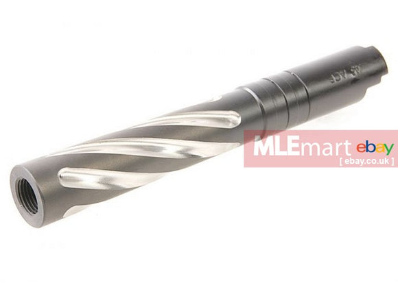 GK Tactical Stainless Steel Tornado Outer Barrel for Tokyo Marui Hi-Capa 5.1 GBB - Black - MLEmart.com