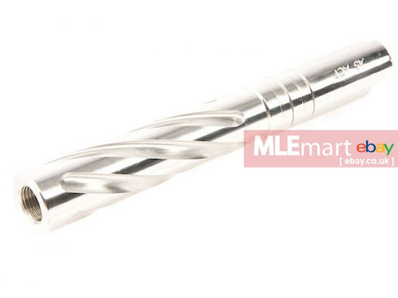 GK Tactical Stainless Steel Tornado Outer Barrel for Tokyo Marui Hi-Capa 5.1 GBB - Silver - MLEmart.com