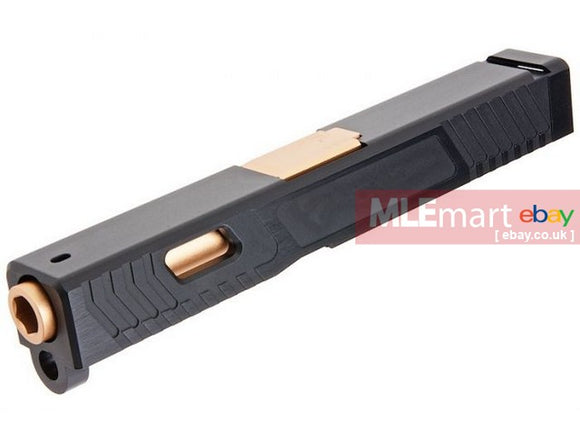 GK Tactical TTI G19 Aluminum Slide for Tokyo Marui G19 GBB - Black - MLEmart.com