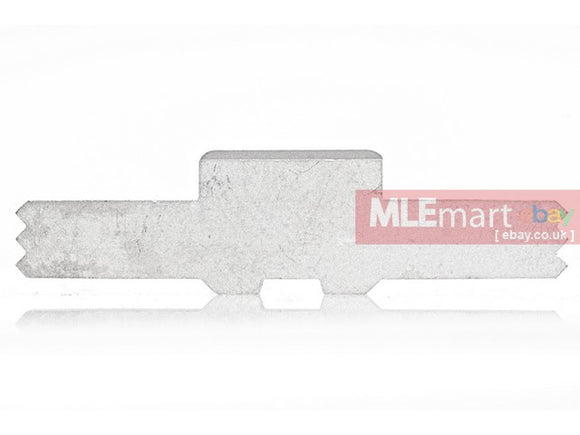 MLEmart.com - Guns Modify Extended Slide Lock with Marking for Tokyo Marui 17/18/26/26 advance - Silver