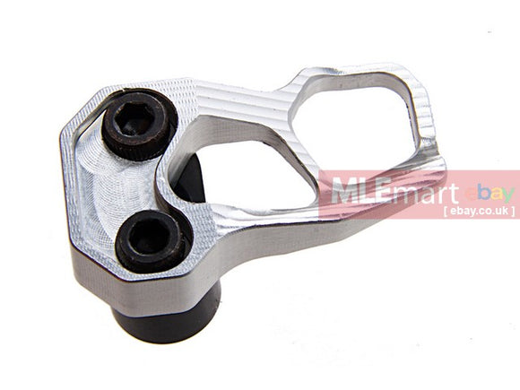 MLEmart.com - Guns Modify CNC Aluminum Magazine Release Extension for WA GBBR ACC XMR - Silver