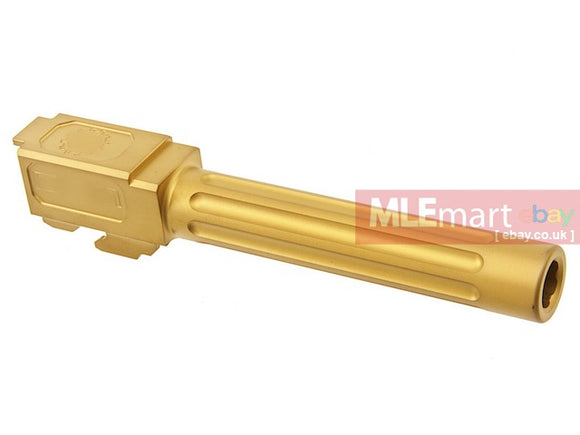 MLEmart.com - Guns Modify DEM Stainless Fluted Barrel for Tokyo Marui Model 17 - Tin Nitride