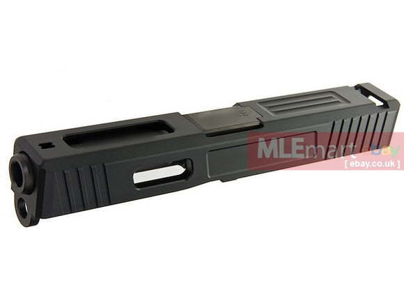 MLEmart.com - Guns Modify SA T1 Aluminum Slide with Black Titanium Nitride Stainless Steel Barrel Set for Tokyo Marui G19 GBB