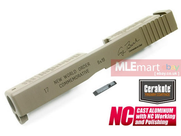 Guarder Aluminum Slide for MARUI G17 Desert Storm (CERAKOTE FDE) - MLEmart.com