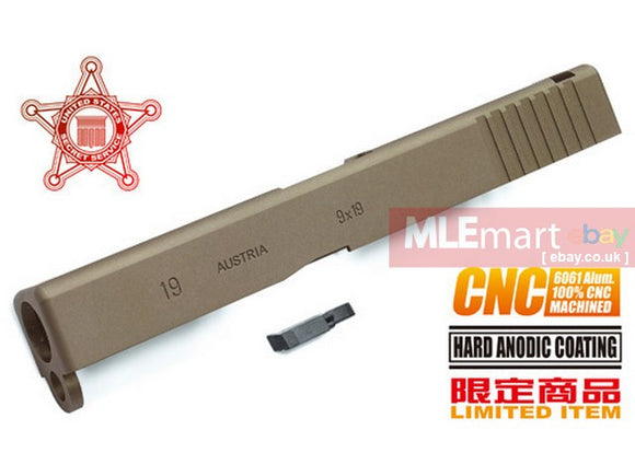 Guarder 6061 Aluminum CNC Slide for KJWORK G19 S.S.A (TAN) - MLEmart.com