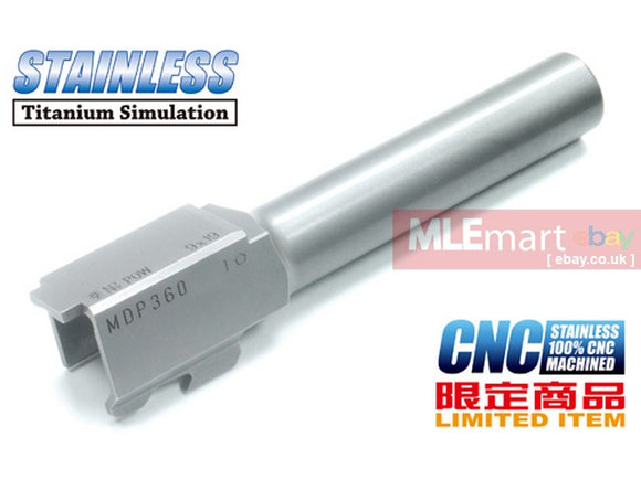 Guarder CNC Stainless Outer Barrel for KJ G19 -A Type (Silver) - MLEmart.com