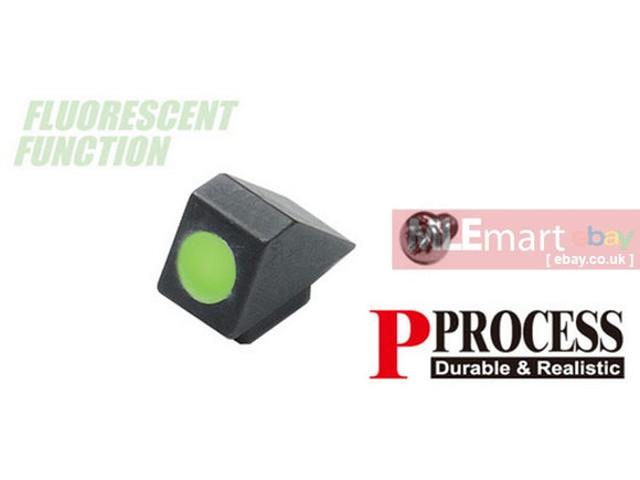 Guarder Steel Standard Night Front Sight for TM G-Series (Green) - MLEmart.com