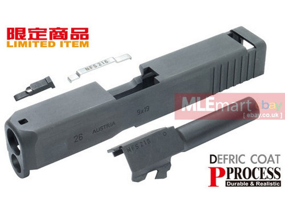 Guarder Steel CNC Slide & Barrel Kit for TM G26 (Black) - MLEmart.com