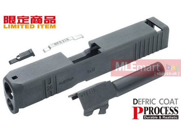 Guarder Steel CNC Slide & Barrel Kit for TM G26 (Custom Ver. Black) - MLEmart.com