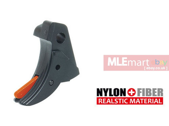 Guarder Ridged Trigger For G-Series GBB (BLACK/RED) - MLEmart.com