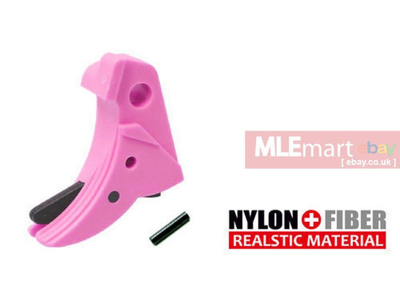 Guarder Ridged Trigger For G-Series GBB (Pink) - MLEmart.com