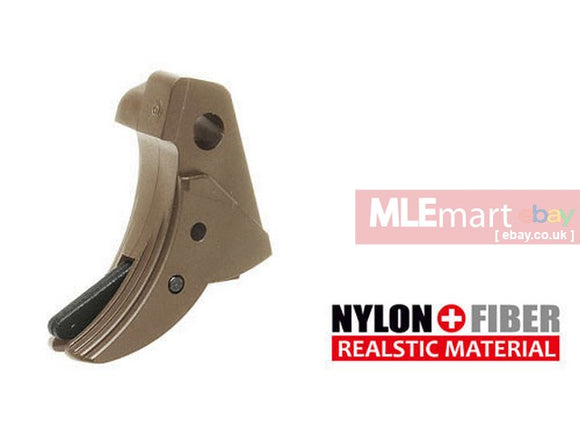 Guarder Ridged Trigger For G-Series GBB (TAN) - MLEmart.com