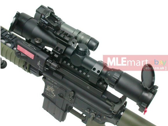 Guarder Deluxe Weaver Rings with Picatinny Tri-Rails-Low Profile (1 - MLEmart.com