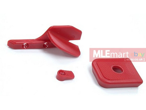 Guarder Thumb Rest / Mag Release Button / Mag Base Pad - Red - MLEmart.com