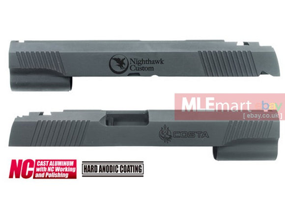 MLEmart.com - Guarder Aluminum Custom Slide for MARUI HI-CAPA 5.1 (Nighthawk / Black) NO.22N
