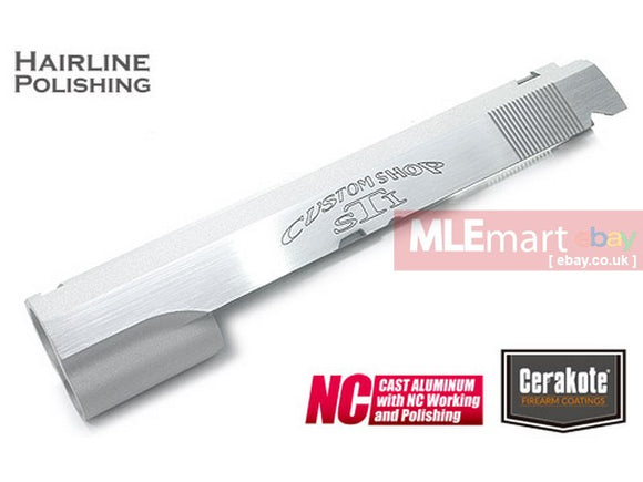 MLEmart.com - Guarder Aluminum Slide for TM HI-CAPA 5.1 (MARUI OPS/Cerakote Silver Polishing)