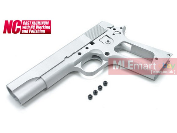 MLEmart.com - Guarder Aluminum Slide & Frame for MARUI M1911A1 -2015 New Version (None Marking/Alum. Color)