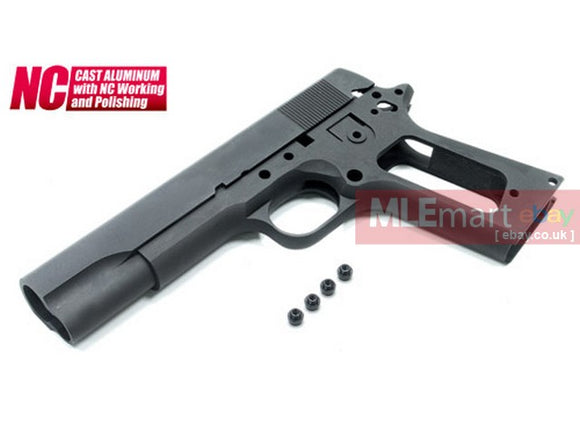 MLEmart.com - Guarder Aluminum Slide & Frame for MARUI M1911A1 -2015 New Version (None Marking/Black)