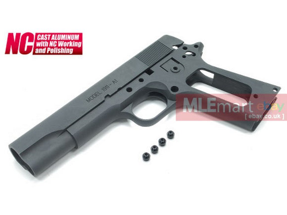 MLEmart.com - Guarder Aluminum Slide & Frame for MARUI M1911A1 -2015 New Version (S.A. Type/Dark Grey)