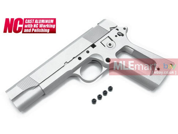 MLEmart.com - Guarder Aluminum Slide & Frame for MARUI MEU.45 -2015 New Version (None Marking/Alum. Color)