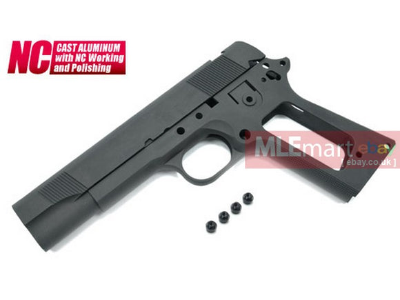 MLEmart.com - Guarder Aluminum Slide & Frame for MARUI MEU.45 -2015 New Version (None Marking/Black)
