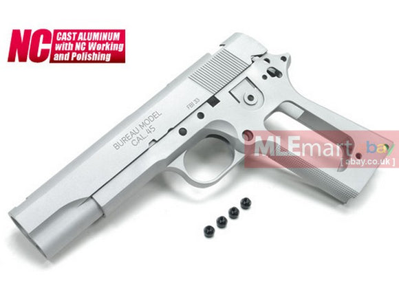 MLEmart.com - Guarder Aluminum Slide & Frame for MARUI MEU.45 -2015 New Version (FBI/Alum. Color)