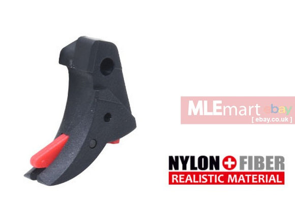 MLEmart.com - Guarder Smooth Trigger For MAURI G18C/22/34 GBB (BLACK/RED)
