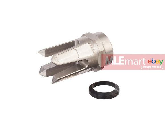 MLEmart.com - HAO Manica Flash Hider - 1/2-28RH (Silver)