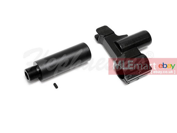 MLEmart.com - Hephaestus Steel Front Sight Block (Type A) with 14mm- Barrel Adapter for GHK/LCT AK Series