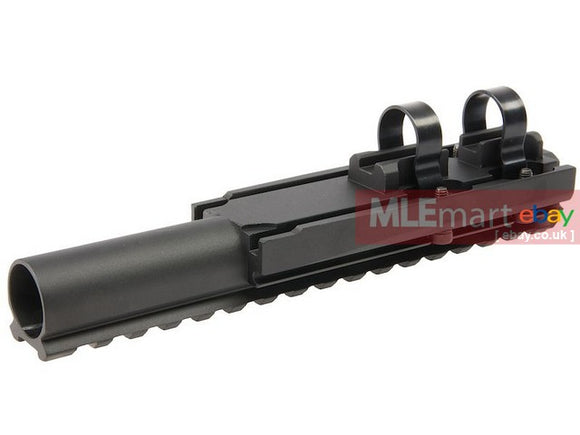 MLEmart.com - Hephaestus AK Railed Gas Tube for AK AEG / GBB Series (Type III Hard-Coat Anodized)