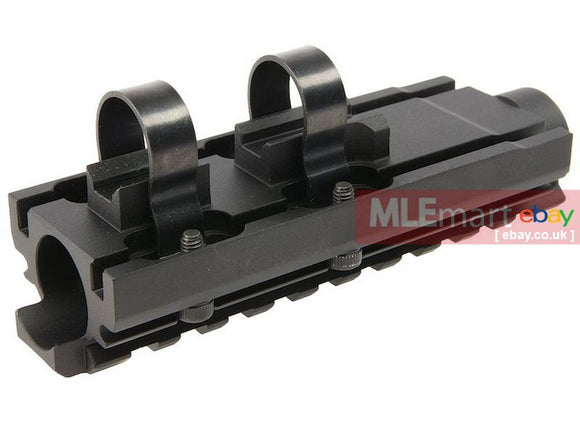 MLEmart.com - Hephaestus AKS-74U / AKMSU Railed Gas Tube for AEG / GBB (Type III Hard-Coat Anodized)