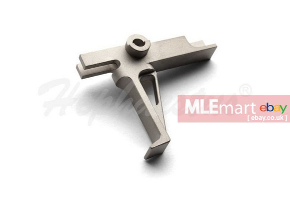 MLEmart.com - Hephaestus CNC Steel Flat Trigger (Type A - Silver) for GHK M4 Series