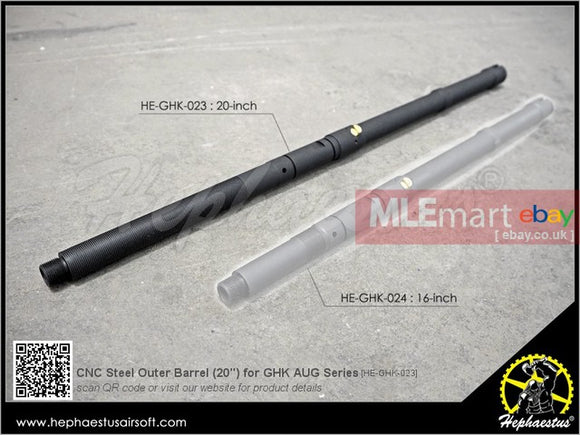 MLEmart.com - Hephaestus 20 Inch CNC Steel Outer Barrel for GHK AUG Series