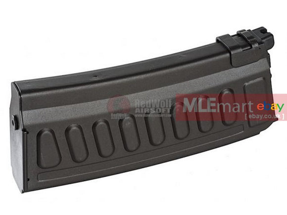 MLEmart.com - Hephaestus Custom 30 rds Gas Magazine (Compact Type) for HTS-14 / GHK AK Series - Black