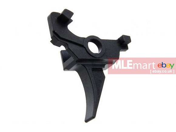 MLEmart.com - Hephaestus CNC Steel AK Trigger (Tactical Type A) for Tokyo Marui AKM GBB Airsoft Rifle - BK