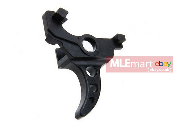 MLEmart.com - Hephaestus CNC Steel AK Trigger (Tactical Type B) for Tokyo Marui AKM GBB Airsoft Rifle - BK