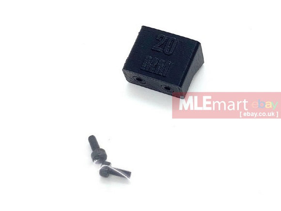 MLEmart.com - Hugger Airsoft 3DP Series Polymer Offset Optic Mount Spacer 20mm