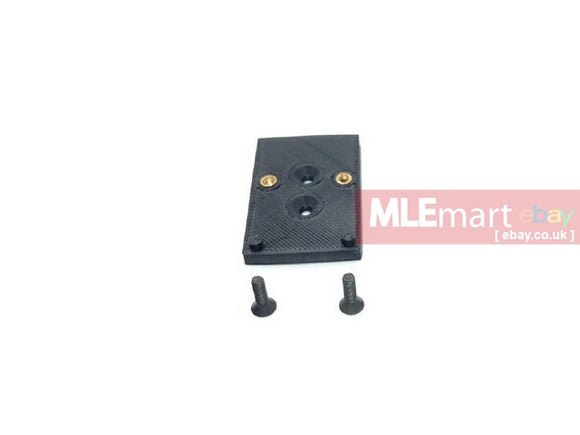 MLEmart.com - Hugger Airsoft 3DP Series Polymer Plate  for Offset Optical Mount Base ( RMR /  SRO )