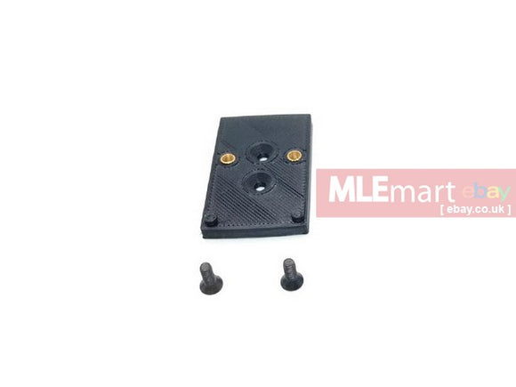 MLEmart.com - Hugger Airsoft 3DP Series Polymer Plate  for Offset Optical Mount Base ( Holosun507 )