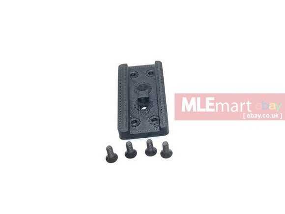 MLEmart.com - Hugger Airsoft 3DP Series Polymer Plate for Offset Optical Mount Base ( Aimpoint/   Holosun Micro )