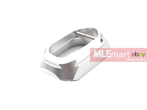 5KU IPSC SHPD Style Magwell for Marui Hi-Capa GBB (Silver) - MLEmart.com