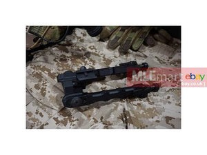 5KU Metal SR-5 Rail Mount Bipod For 20mm Rail System (Black) - MLEmart.com