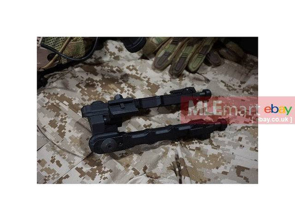 5KU Metal SR-5 Rail Mount Bipod For 20mm Rail System (Black) - MLEmart.com