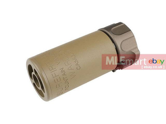 5KU Metal Dummy 95mm Warden Blast Diffuser (14mm CCW, Tan) - MLEmart.com